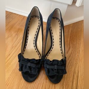 Enzo Angiolini Blue Velour Heels Size 9M